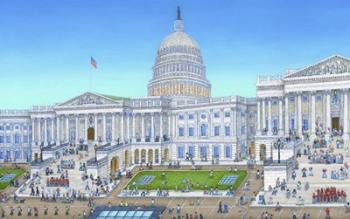 Capitol Building, Washington DC | Obraz na stenu