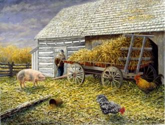 Pig & Chickens | Obraz na stenu