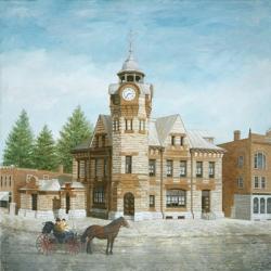 Arnprior Post Office with Horse and Buggy | Obraz na stenu