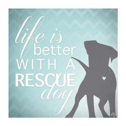 Better with a Rescue Dog | Obraz na stenu