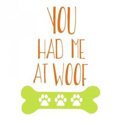 You Had Me At Woof | Obraz na stenu