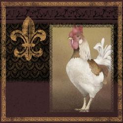 Rooster Ware Burgundy III | Obraz na stenu