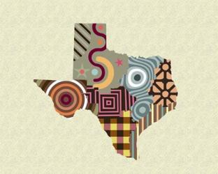 Texas State Map | Obraz na stenu