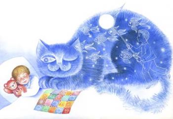 Blue Cat | Obraz na stenu