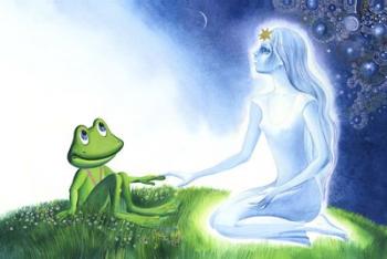 Little Frog And Star Fairy | Obraz na stenu