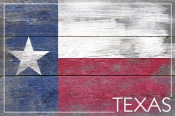 Texas Flag Wood | Obraz na stenu