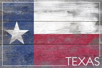 Texas Flag Wood | Obraz na stenu