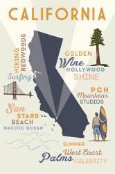 California State And Text | Obraz na stenu