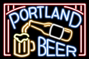 Portland Beer Fluorescent Sign | Obraz na stenu