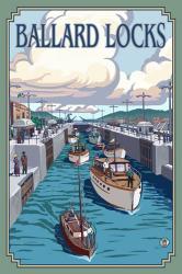 Ballard Locks Boat Ad | Obraz na stenu