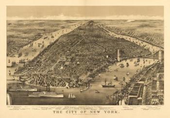 City of New York Map | Obraz na stenu