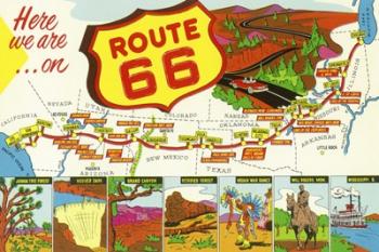 Route 66 Here We Are | Obraz na stenu