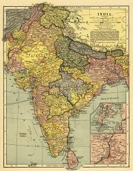 Map of India | Obraz na stenu