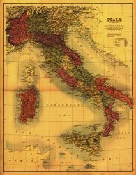 Map of Italy | Obraz na stenu