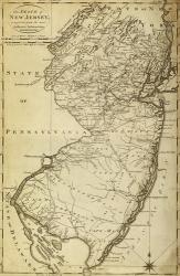 New Jersey State Map | Obraz na stenu