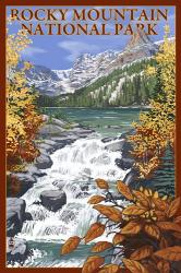 Rocky Mountain Park Waterfall Ad | Obraz na stenu