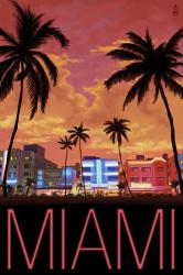 Miami City Palms Scene | Obraz na stenu