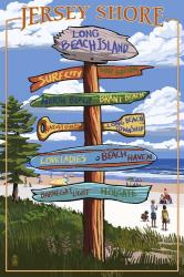 Jersey Shore Beach Signs | Obraz na stenu