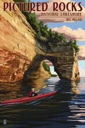 Picture Rocks Lakeshore Michigan | Obraz na stenu