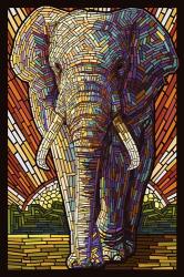 Elephant Mosaic | Obraz na stenu