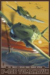P-40B Tomahawk | Obraz na stenu