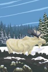 White Moose | Obraz na stenu