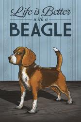 Life is Better with a Beagle | Obraz na stenu
