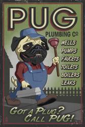 Pug Plumbing Co. | Obraz na stenu