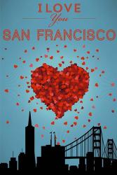 I Love San Francisco | Obraz na stenu