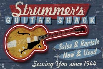 Strummer's Guitar Shack | Obraz na stenu
