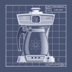 Galaxy Coffeemaid - Blueprint | Obraz na stenu