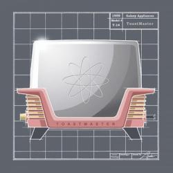 Galaxy Toaster - Flamingo | Obraz na stenu