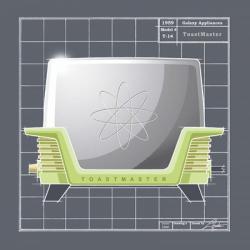 Galaxy Toaster - Lime | Obraz na stenu