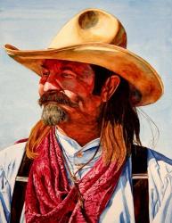 Cowboy W Red Kerchief | Obraz na stenu