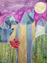Blue Kyanite Cactus | Obraz na stenu