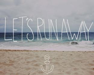 Let's Run Away - To the Sea | Obraz na stenu