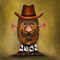 Cowboy Potato Head | Obraz na stenu