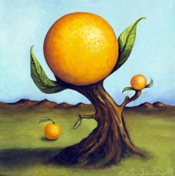 Orange Fruit Tree | Obraz na stenu