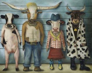 Cattle Line Up | Obraz na stenu