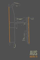 AUS Airport Layout | Obraz na stenu