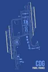 CDG Airport Layout | Obraz na stenu