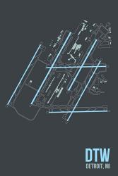 DTW Airport Layout | Obraz na stenu