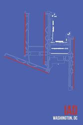 IAD Airport Layout | Obraz na stenu