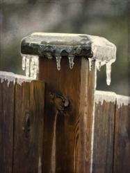 Winter Spectacular - Fence Post | Obraz na stenu