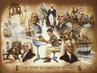 The Study of Americana History | Obraz na stenu