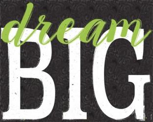 Dream Big Color Black Bk Distressed Treatment | Obraz na stenu