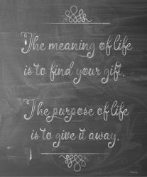 Meaning Of Life Chalk | Obraz na stenu