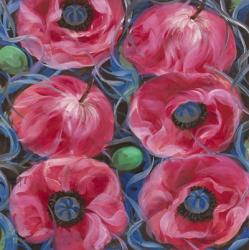 Six Pink Poppies | Obraz na stenu
