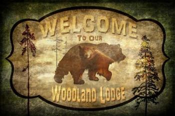 Welcome - Lodge Bear | Obraz na stenu