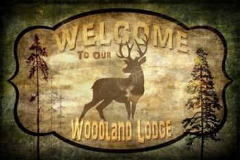 Welcome - Lodge Deer | Obraz na stenu